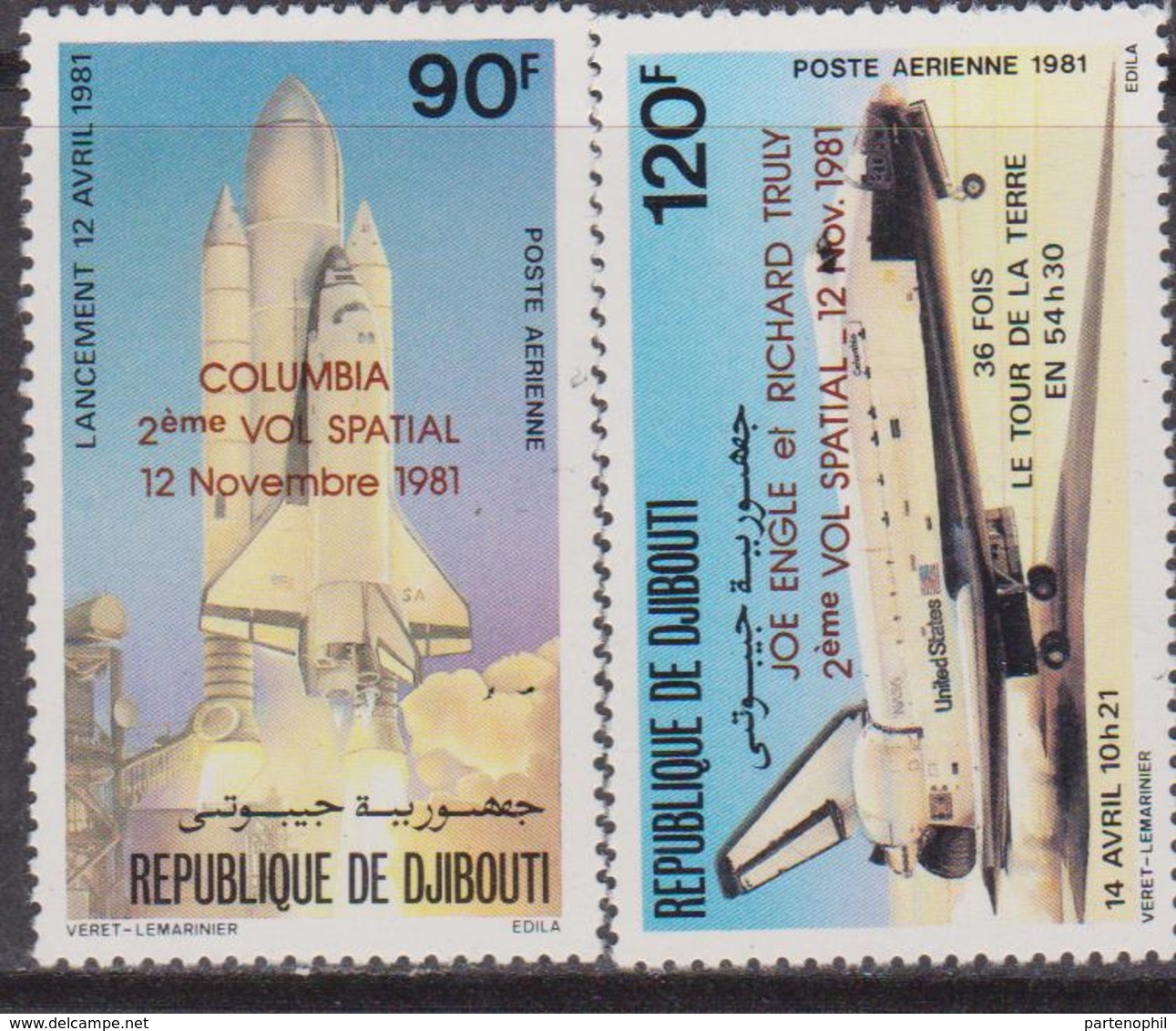 Gibuti - Dijbouti Space Set MNH - Gibuti (1977-...)