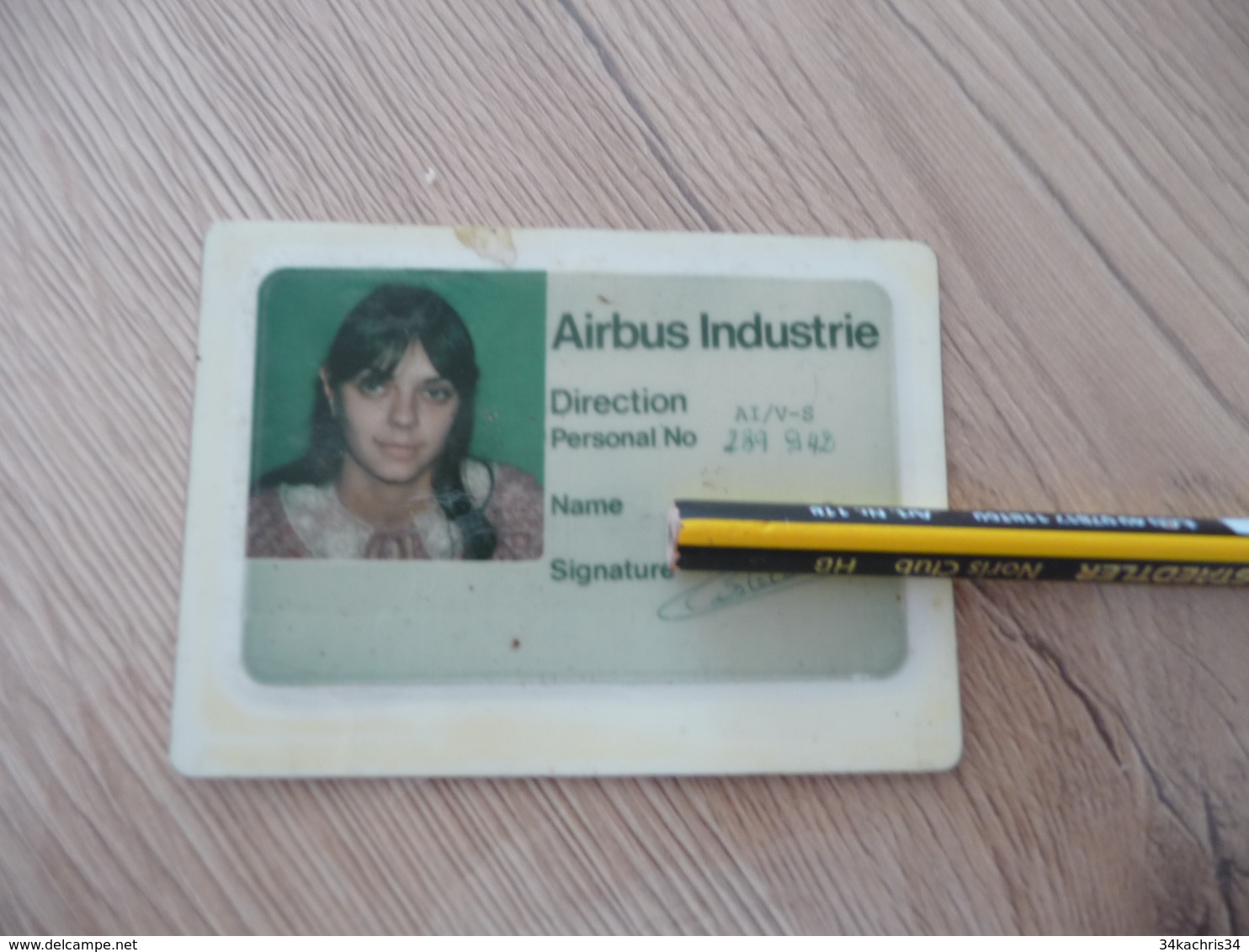 Carte Direction Personnel Air Bus Industrie - Other & Unclassified