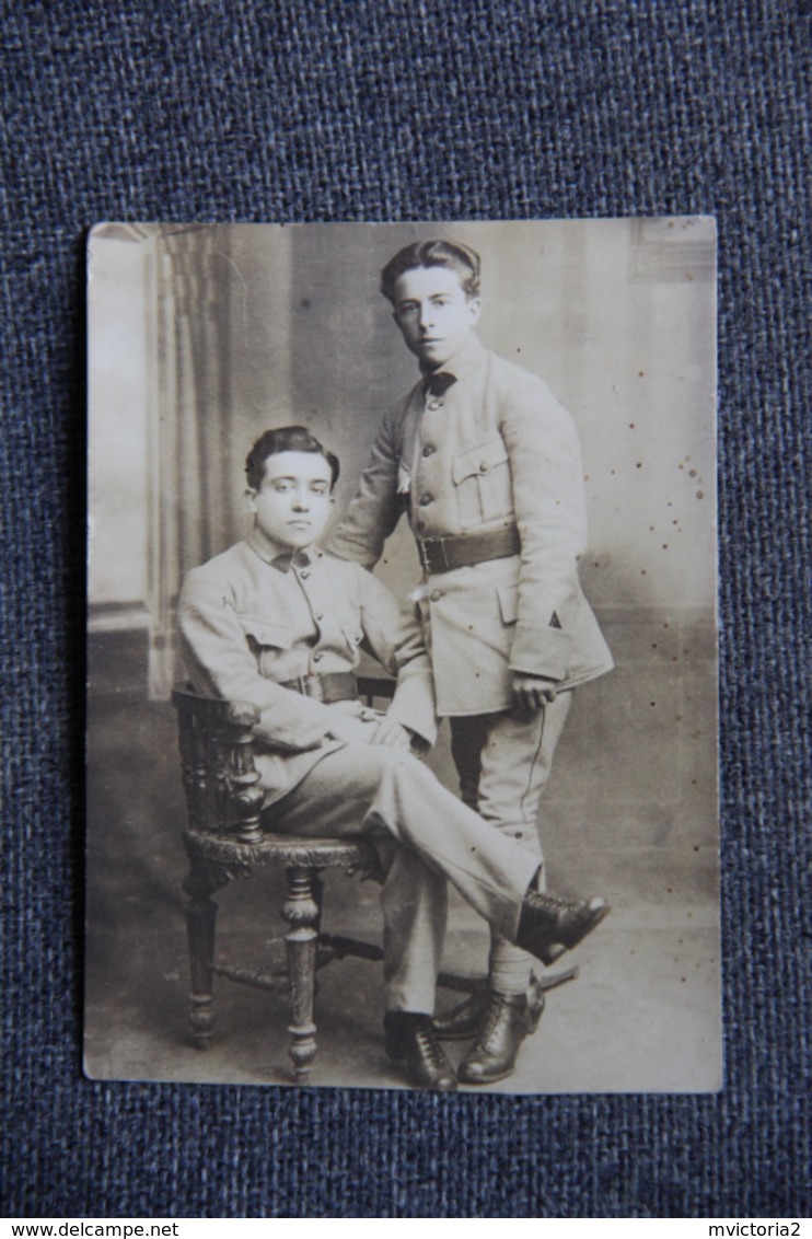 Militaria : Carte Photo De Deux Soldats - Personnages