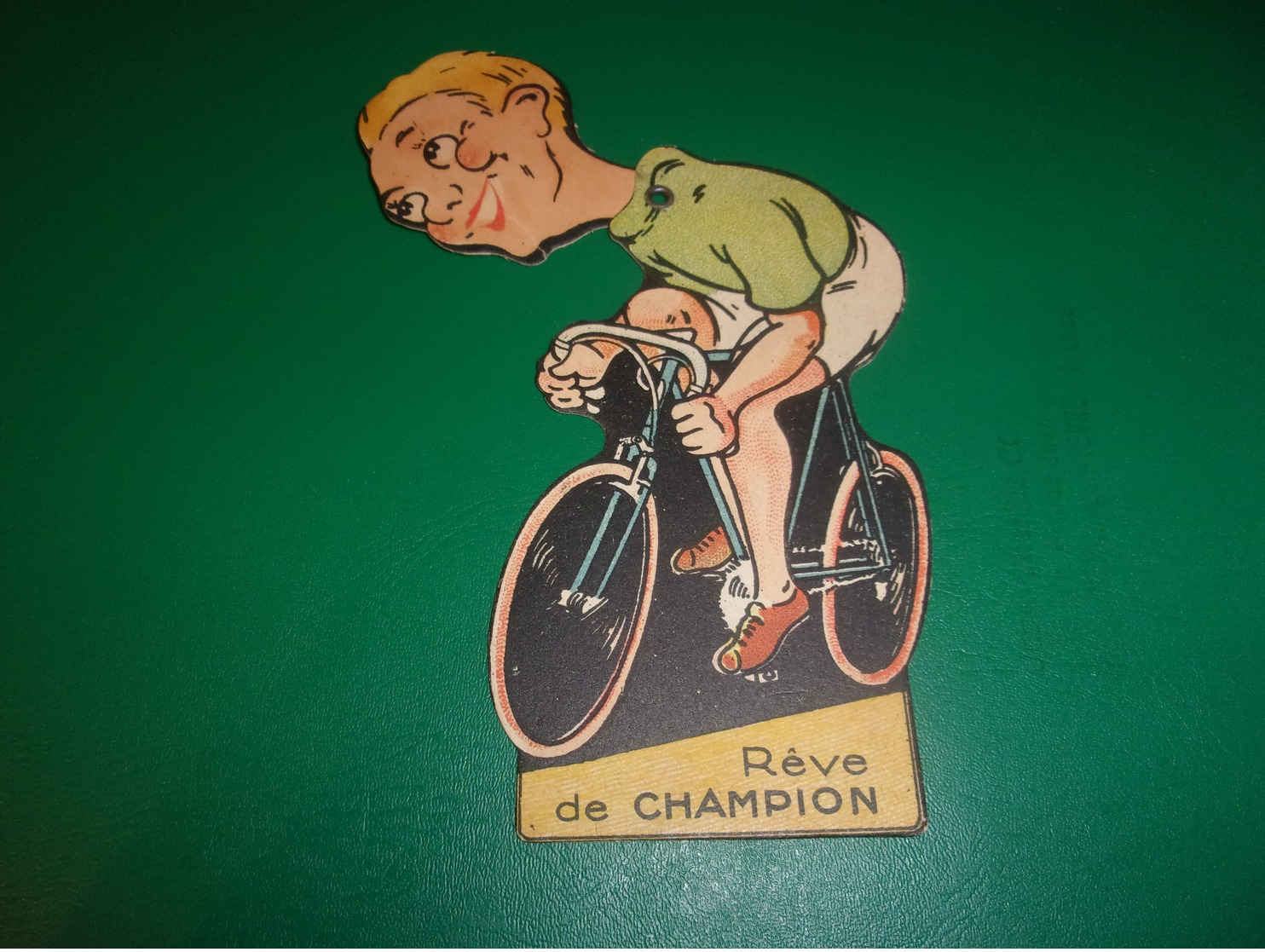 N/   VELO CYCLISME  RARE PUB TETE  A SYSTEME SAINT ETIENNE  VELECTRIK DERAILLEUR BGA - Publicités