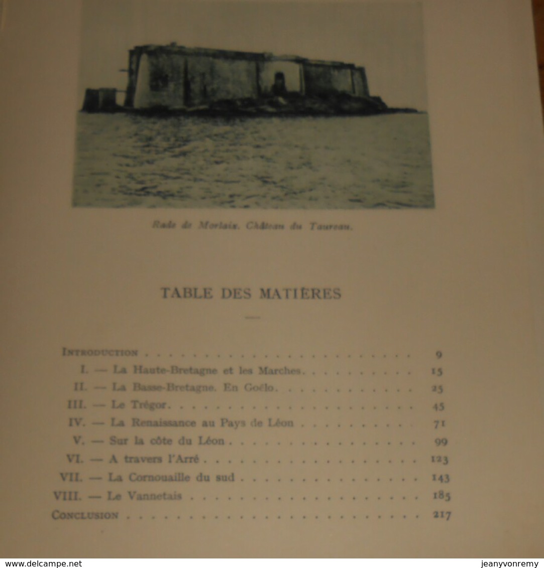 En Bretagne. De Saint-Brieuc à Brest. De Quimper à Vannes.  Francis Gourvil. 1929. - Auvergne