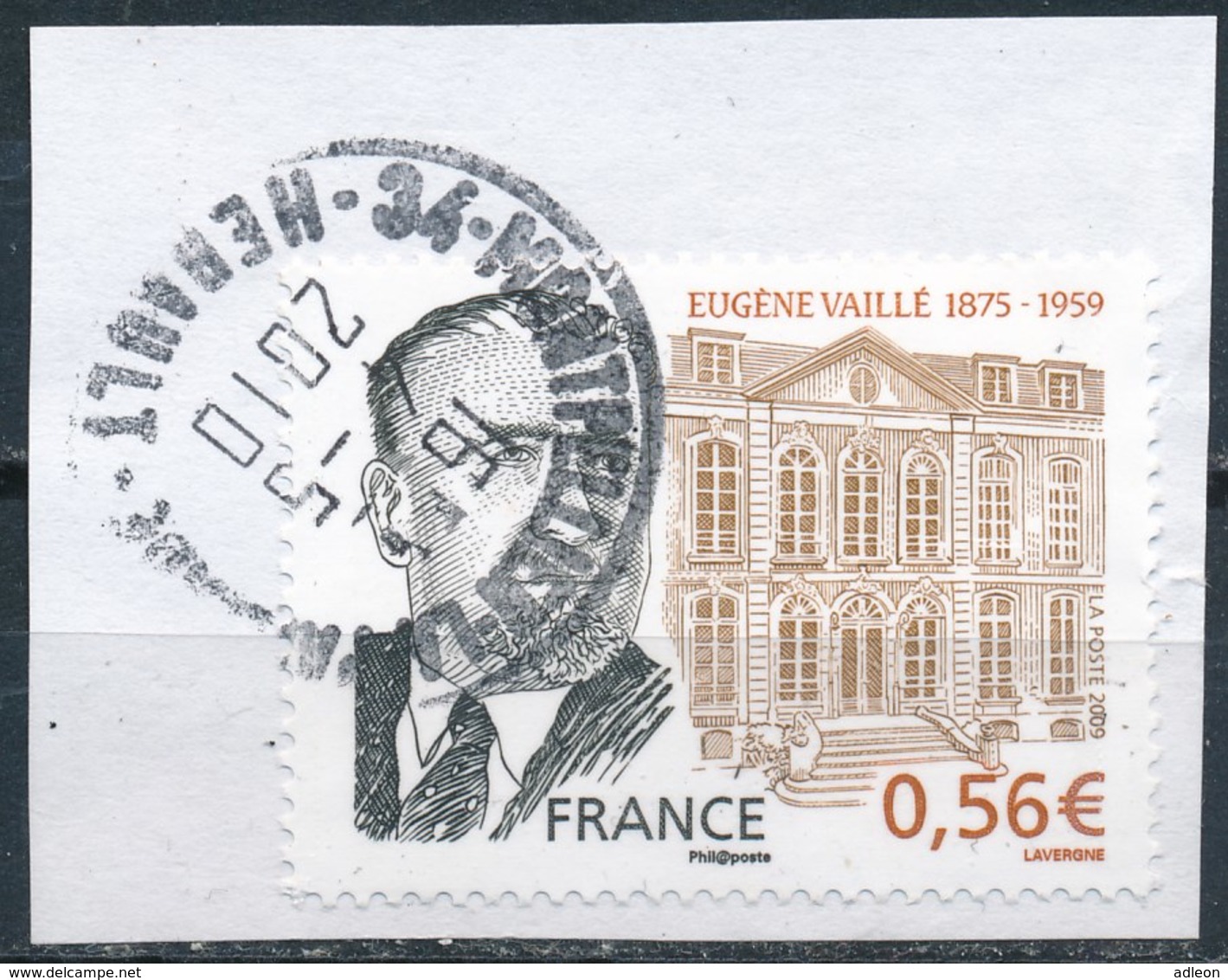 France - Eugène Vaillé YT 4391 Obl. Cachet Rond Sur Fragment - Oblitérés