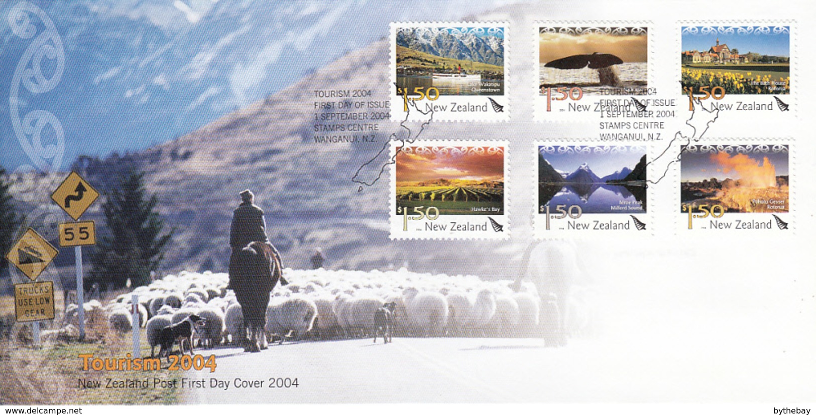 New Zealand 2004 FDC Tourism Set Of 6 - FDC