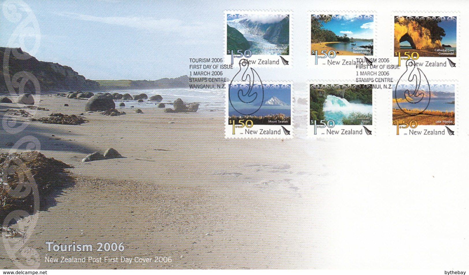 New Zealand 2006 FDC Tourism Destinations Set Of 6 - FDC