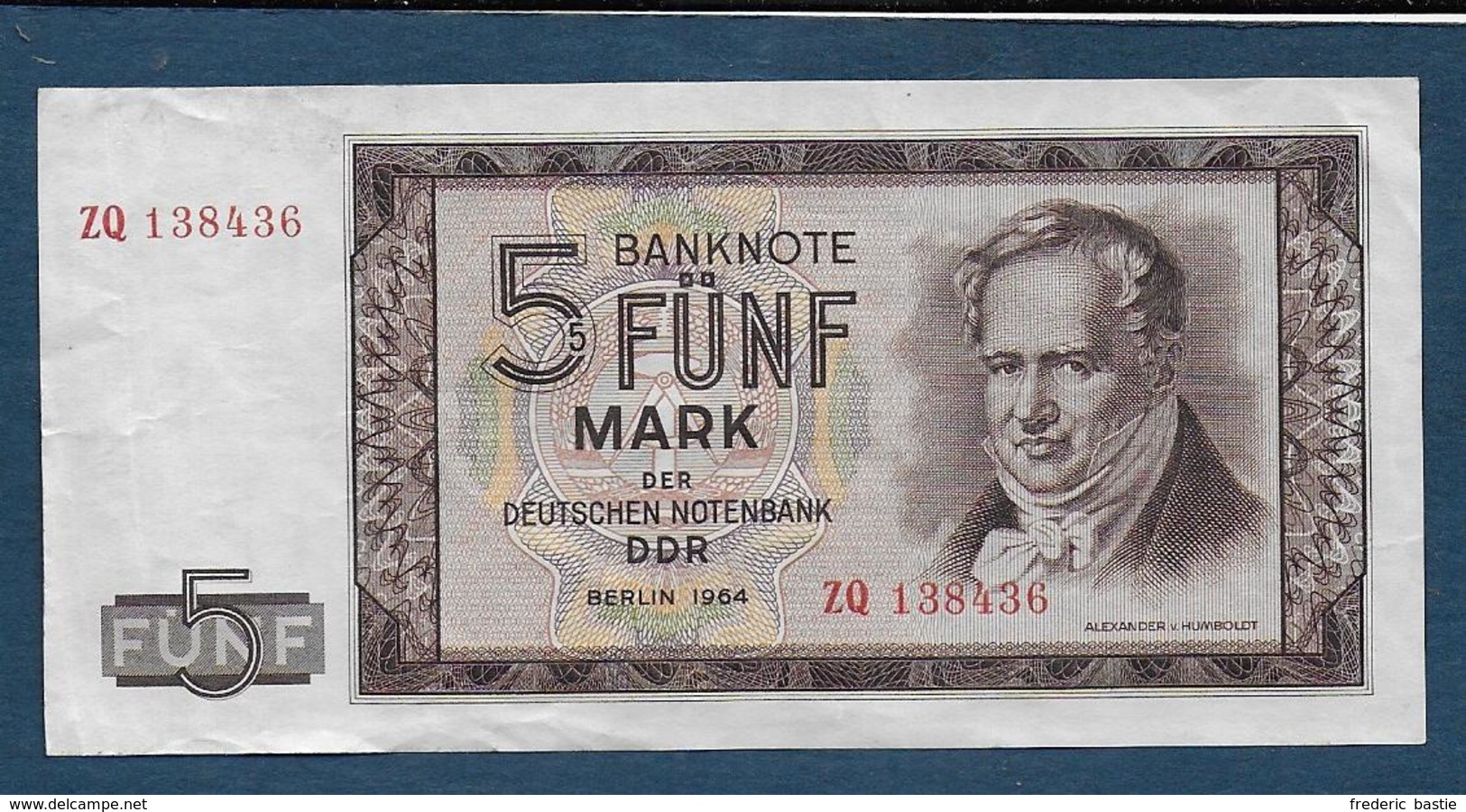 Allemagne - DDR - 5 Mark  1954 - 5 Deutsche Mark