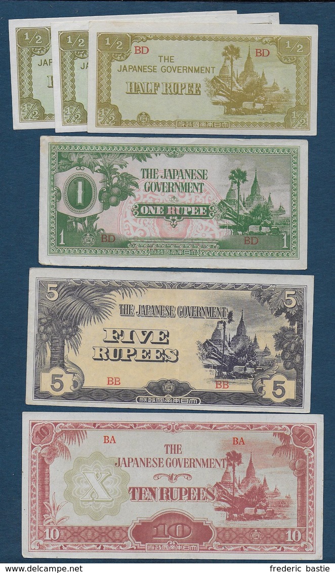 Japon - Occupation Indonésie - 6 Billets - Japon