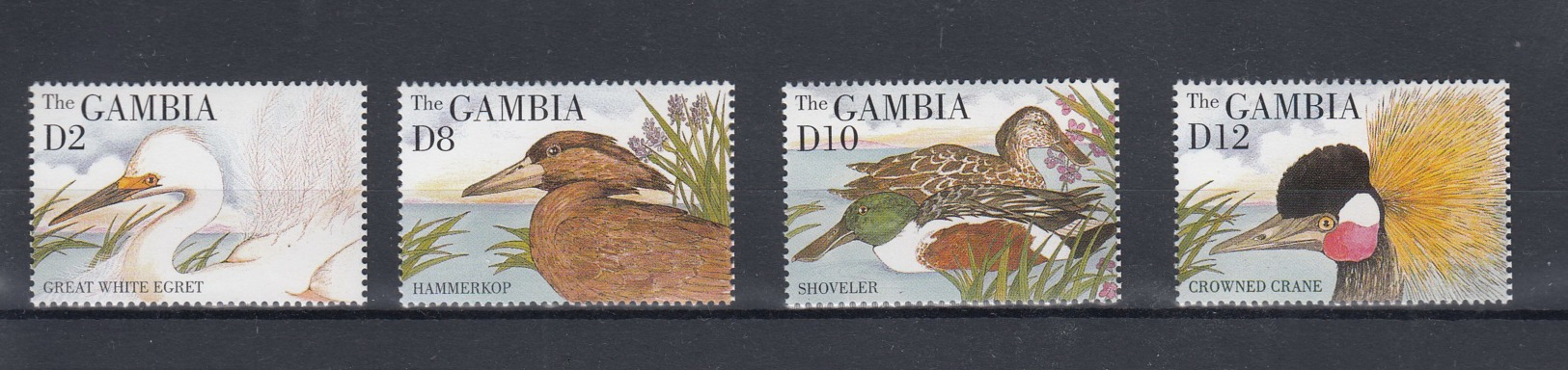 Gambia Michel Cat.No. Mnh/** Sheet 2046/2051 + Sheet 249/250 Birds - Gambia (1965-...)