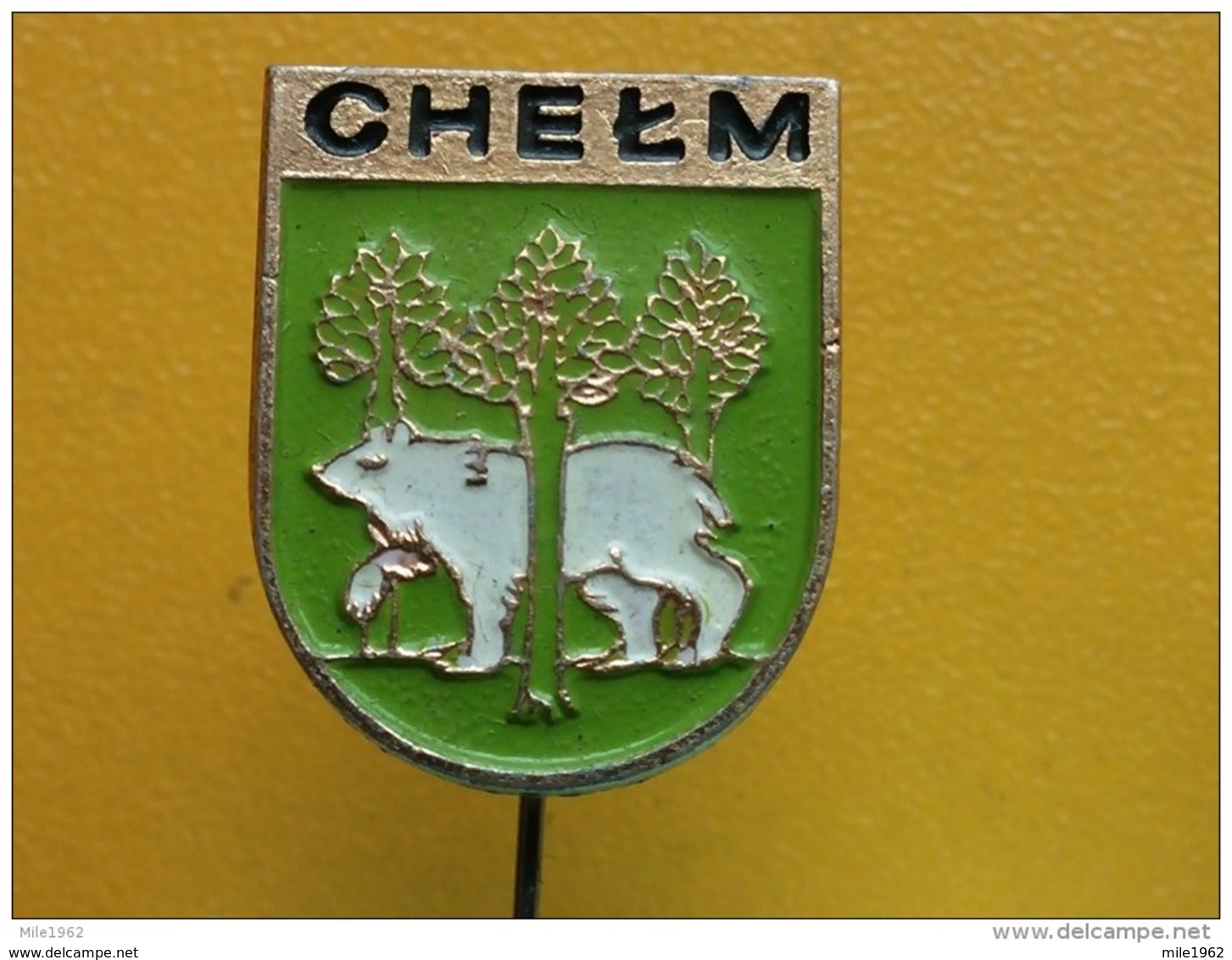 List 103 - CHELM, POLAND, Blason, Ecusson, Embleme, Coat Of Arms, BEAR, OURS - Ciudades