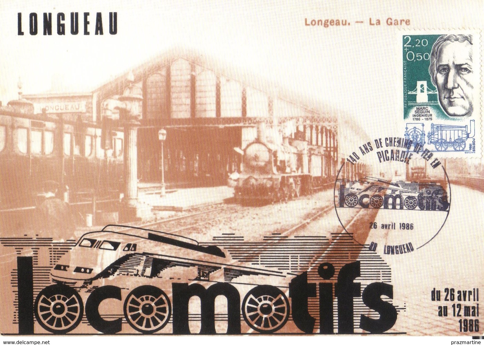 Carte Postale LONGUEAU - SOMME - La Gare En 1910 - Locomotifs - Longueau