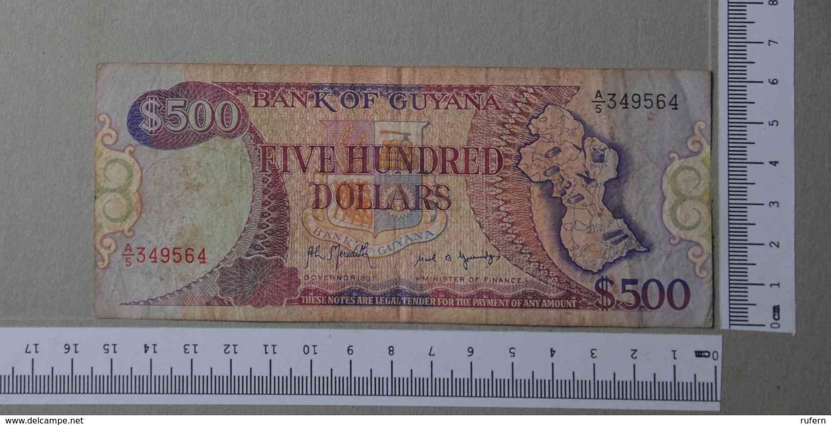 GUYANA 500 DOLLARS 1992 -  (Nº28702) - Guyana