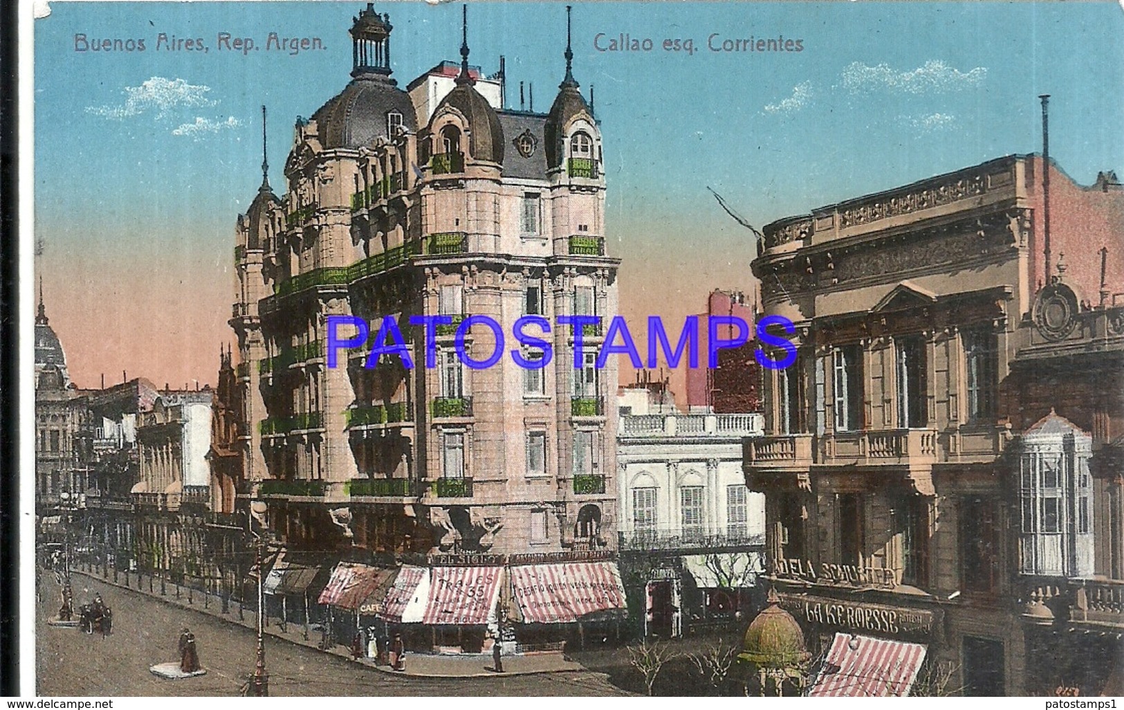 112176 ARGENTINA BUENOS AIRES CALLAO ESQUINA CORRIENTES POSTAL POSTCARD - Argentine