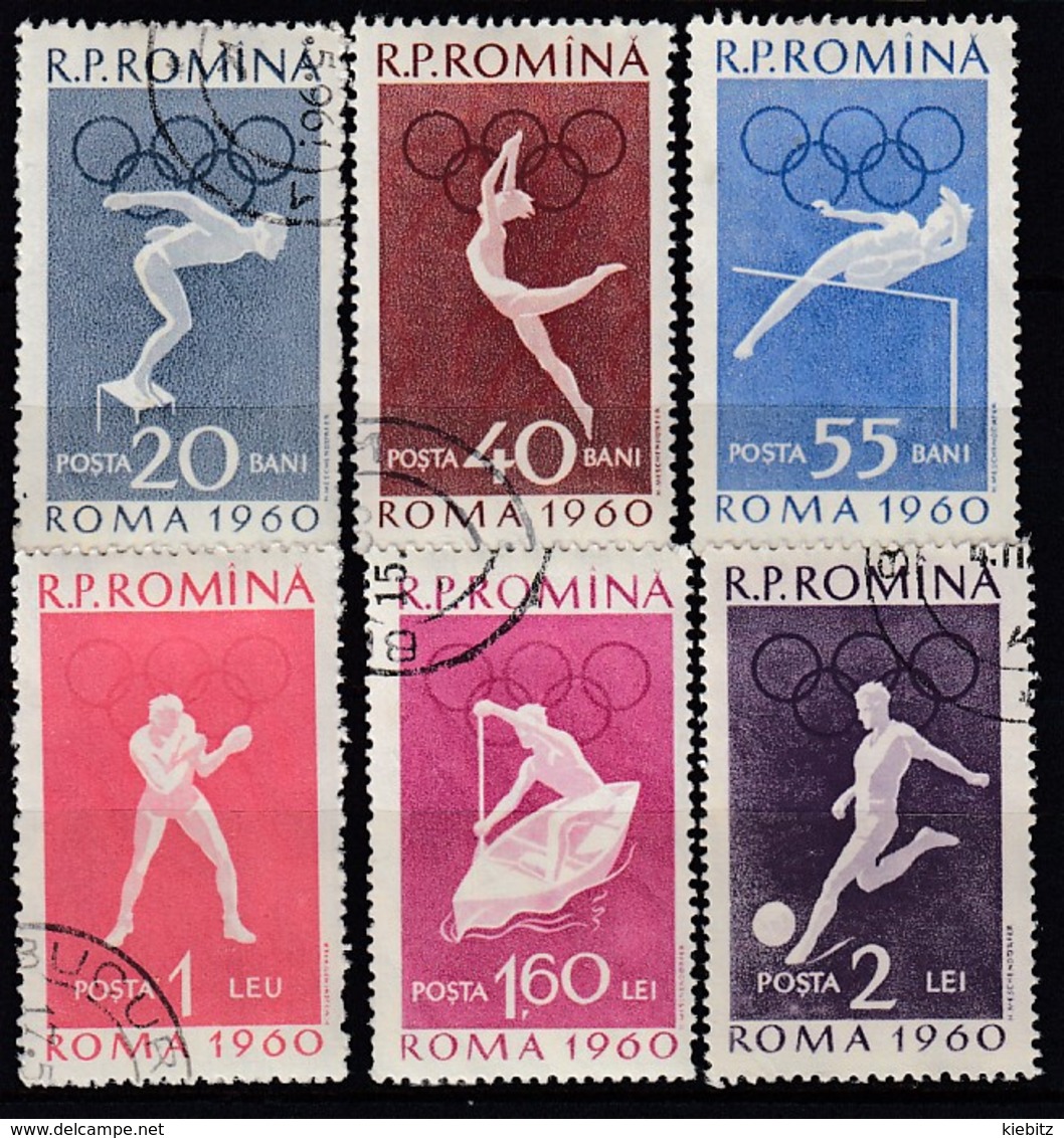 1960 ROM - Rumänien  MiNr: 1847-1852 Komplett  Used - Sommer 1960: Rom