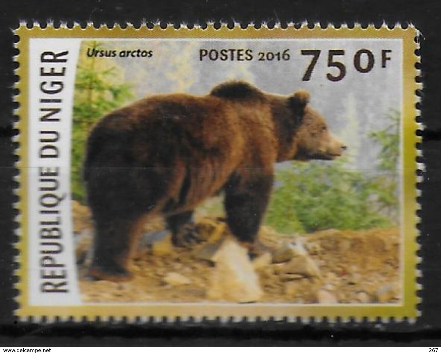 NIGER  N ° 3410  * *    Especes En Voie De Disparition Ours - Bears