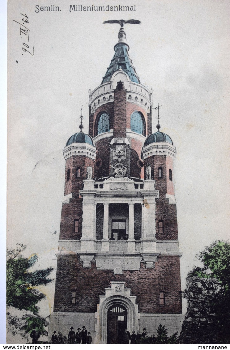 Semlin (Земун / Zemun) Zimony : Milleniumdenkmal 1906 - Servië