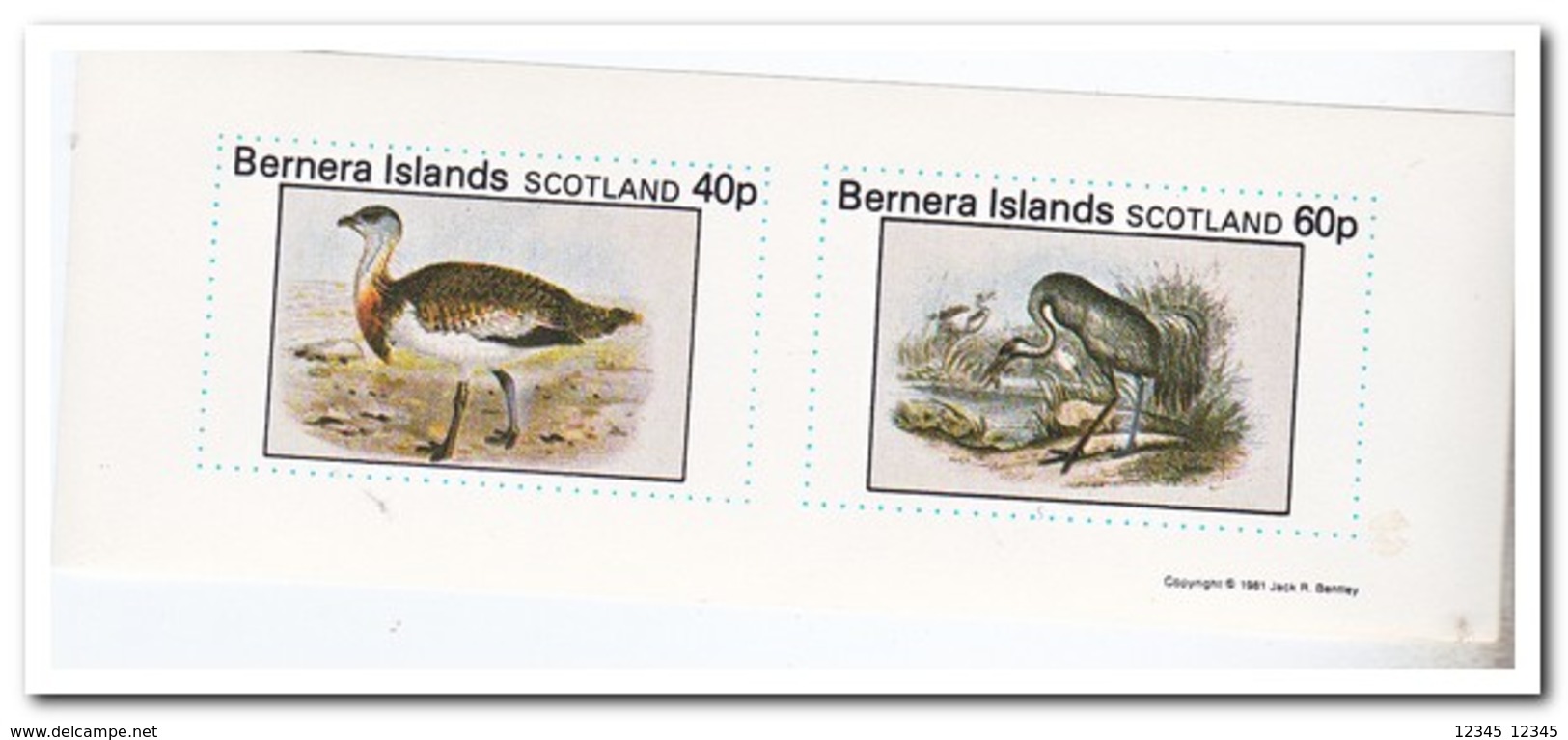 Bernera Islands 1981, Postfris MNH, Birds - Schotland