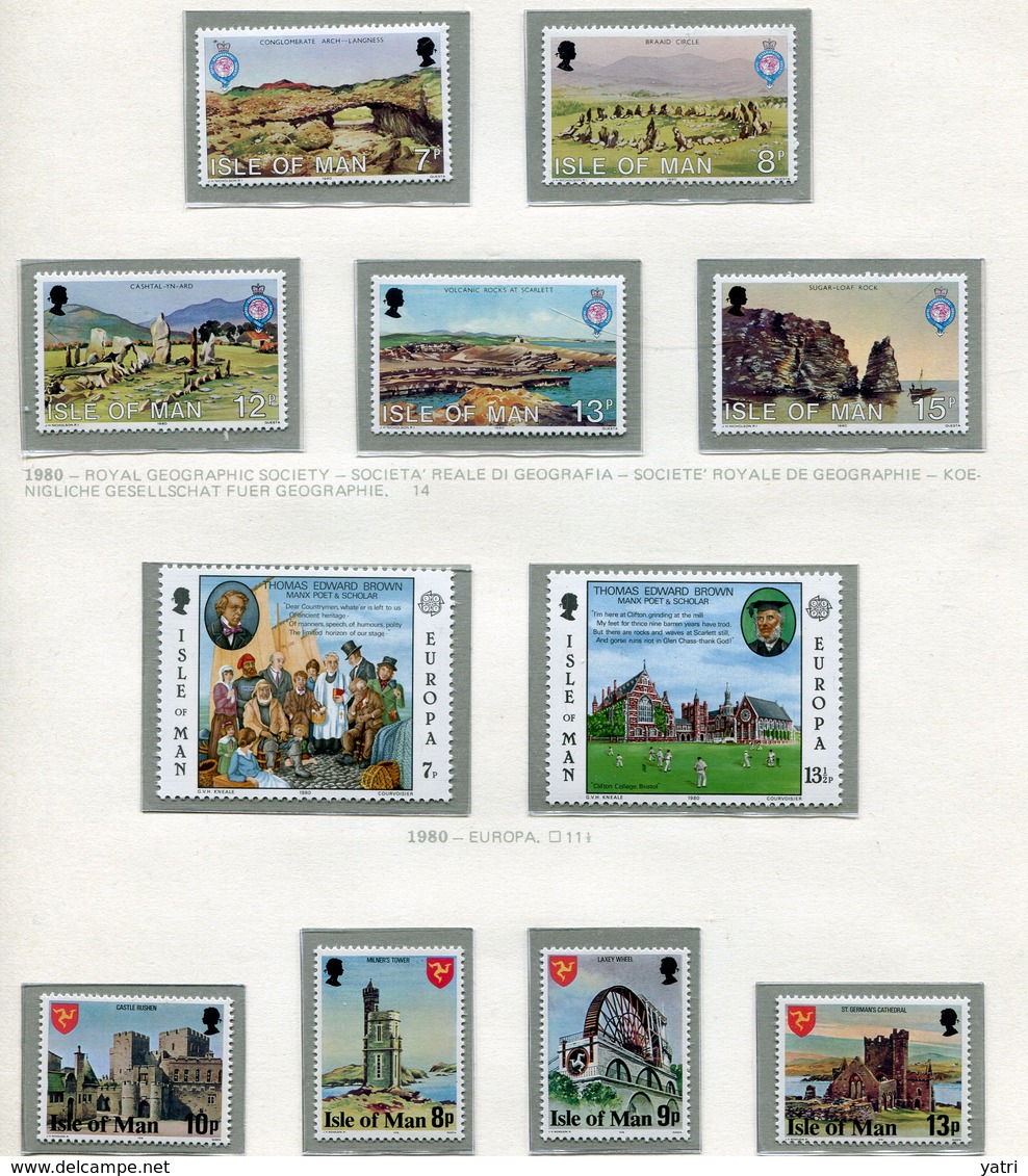 Isola Di Man - 1980 Annata Completa / Complete Year Set ** MNH - Man (Insel)