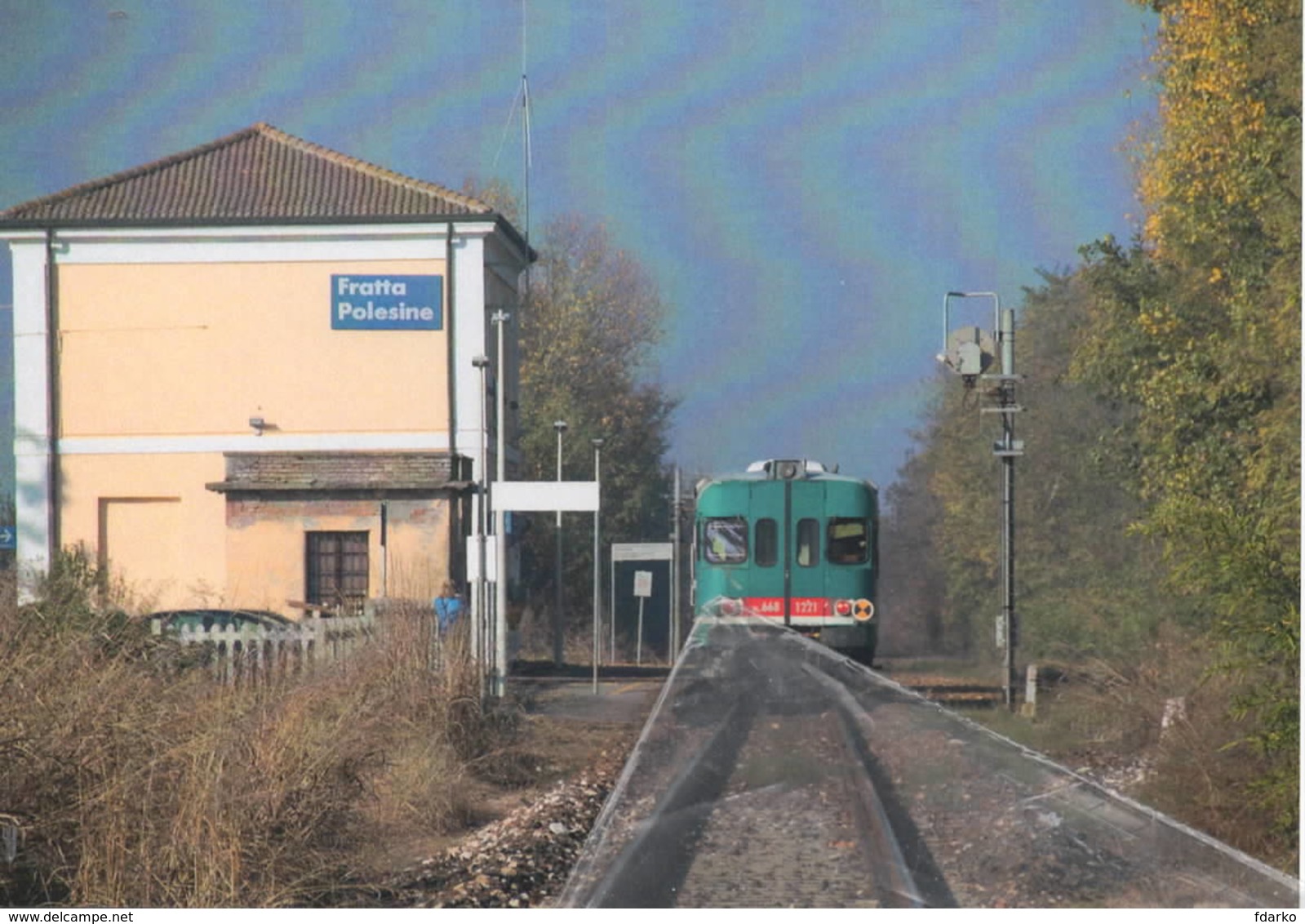 624 ALn 668.1221 Stazione Di Fratta Pollesine Rovigo Rairoad Treain Railweys Treni Rotabili - Bahnhöfe Mit Zügen