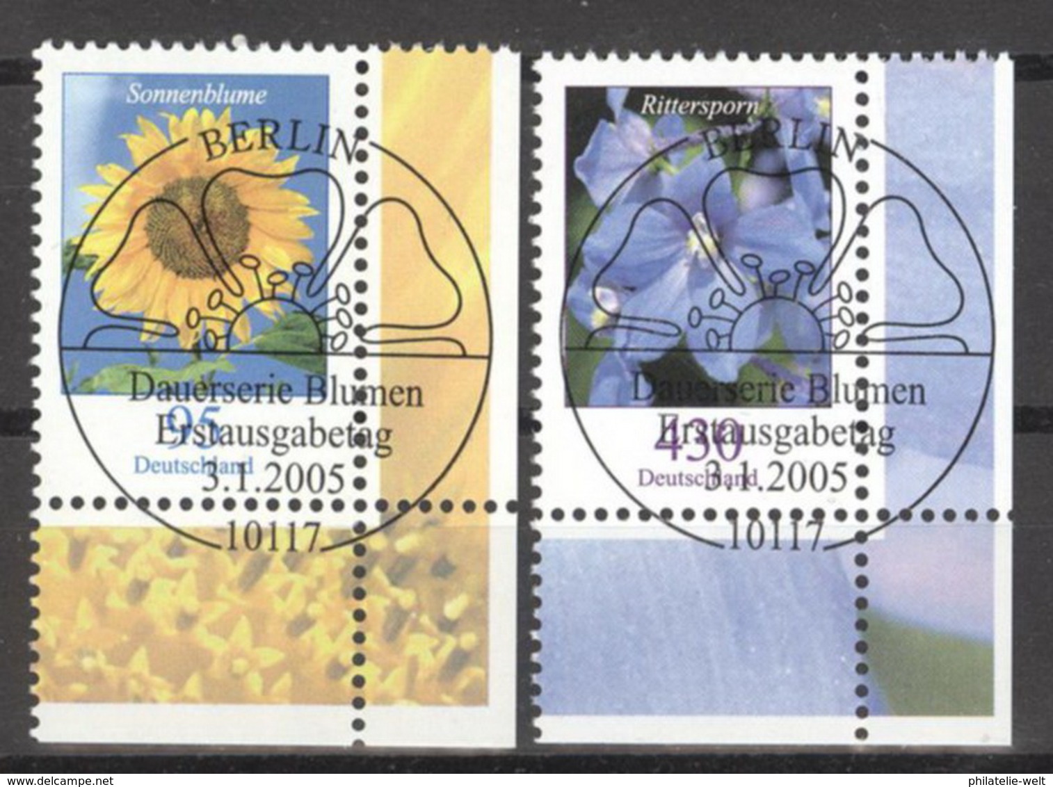 BRD 2434/35 Eckrand Unten Rechts O Sonderstempel Berlin - Gebraucht