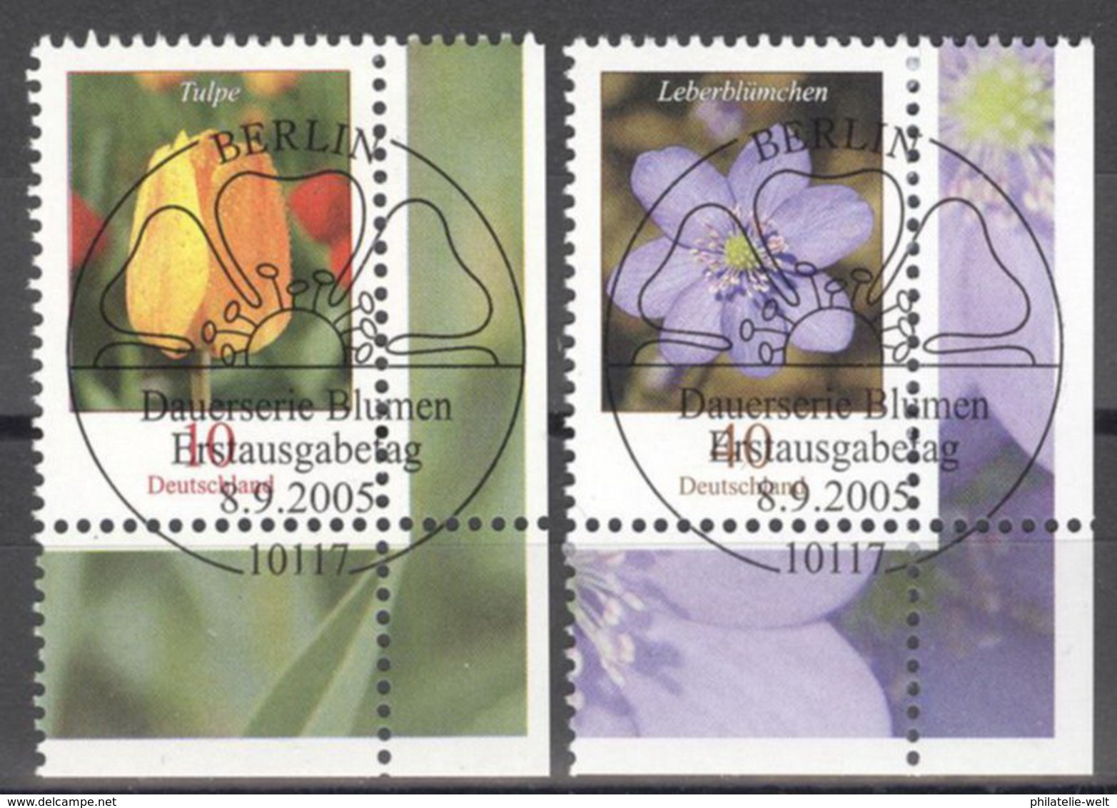 BRD 2484/85 Eckrand Rechts Unten O Sonderstempel Berlin - Gebraucht