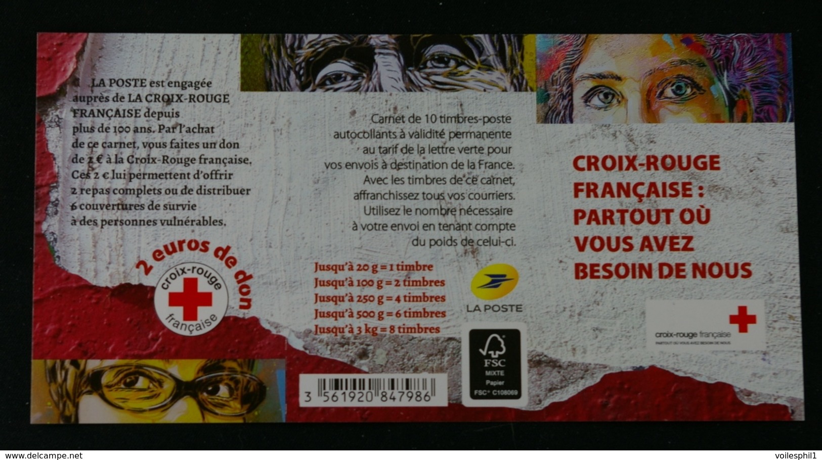 France 2019 Croix Rouge "Partout Ou Vous Avez Besoin" Oblitéré - Oblitérés