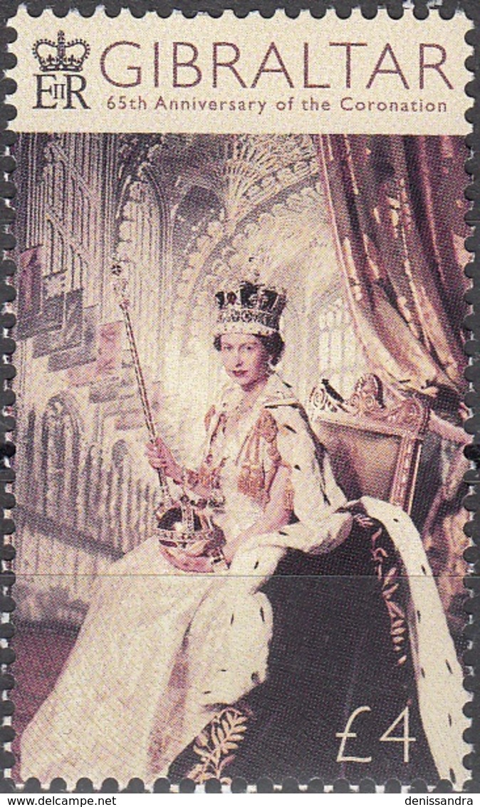 Gibraltar 2018 65 Ans Du Couronnement D’Elizabeth II Neuf ** - Gibraltar