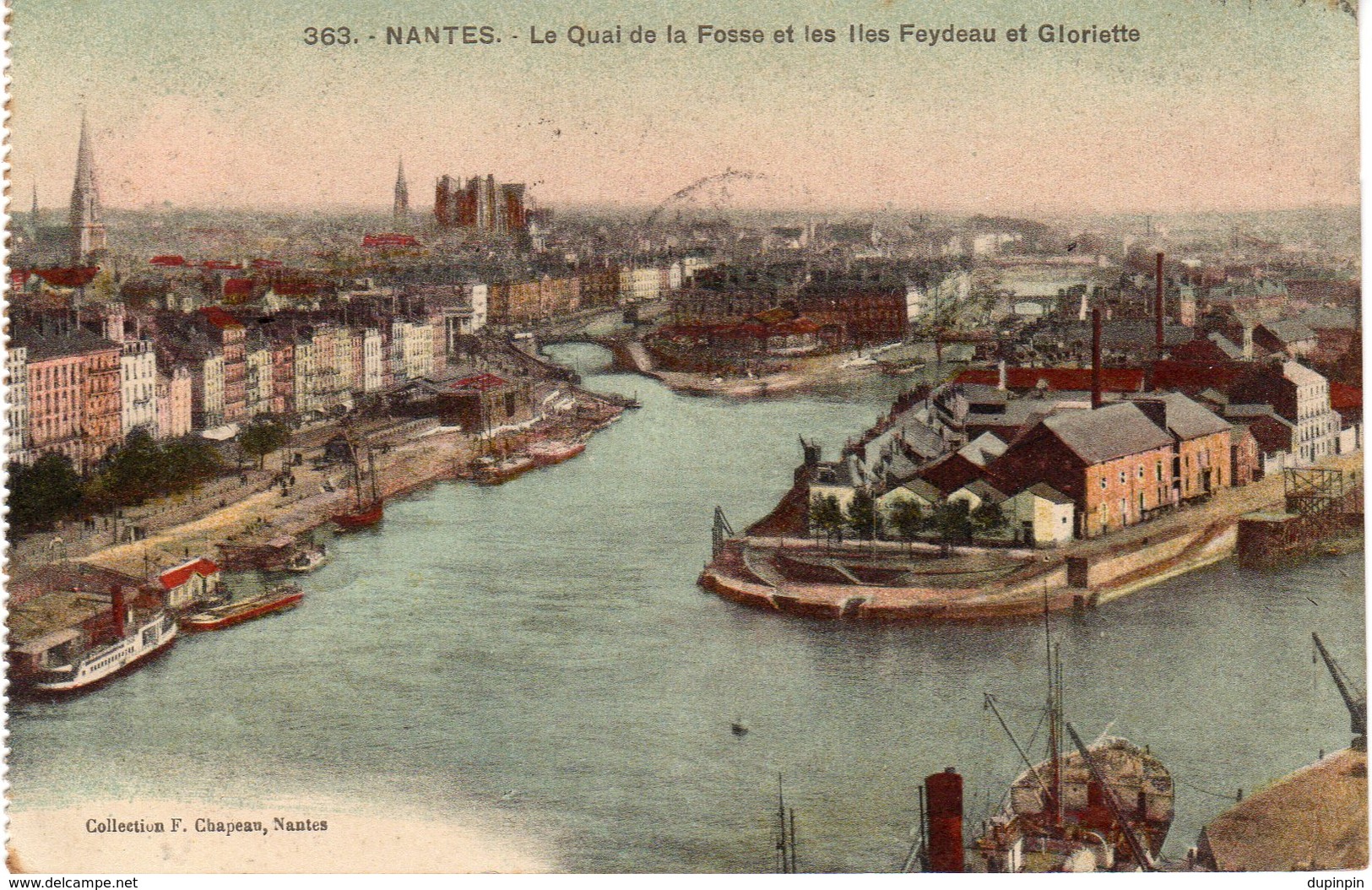 NANTES - Le Quai De La Fosse Et Les Iles Feydeau Et Gloriette - Nantes