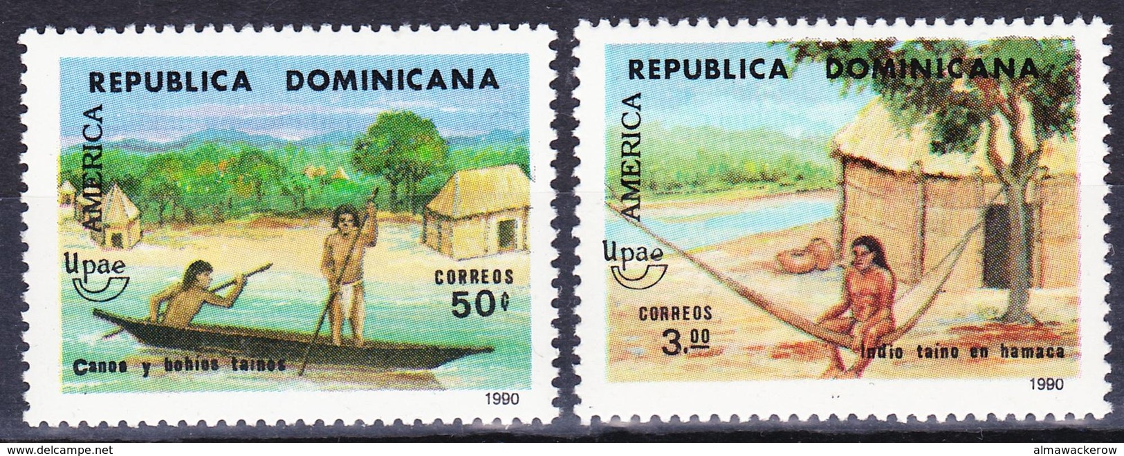 Republica Dominicana 1990 America Discovery Set (complete) Mi 1629-1630 MNH ** - Dominikanische Rep.