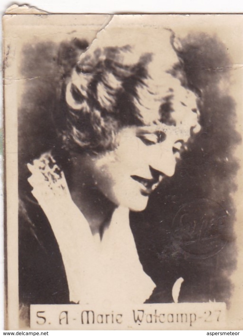 A MARIE WALCAMP. SUPER. CARD TARJETA COLECCIONABLE TABACO. CIRCA 1940s SIZE 4.5x5.5cm - BLEUP - Berühmtheiten