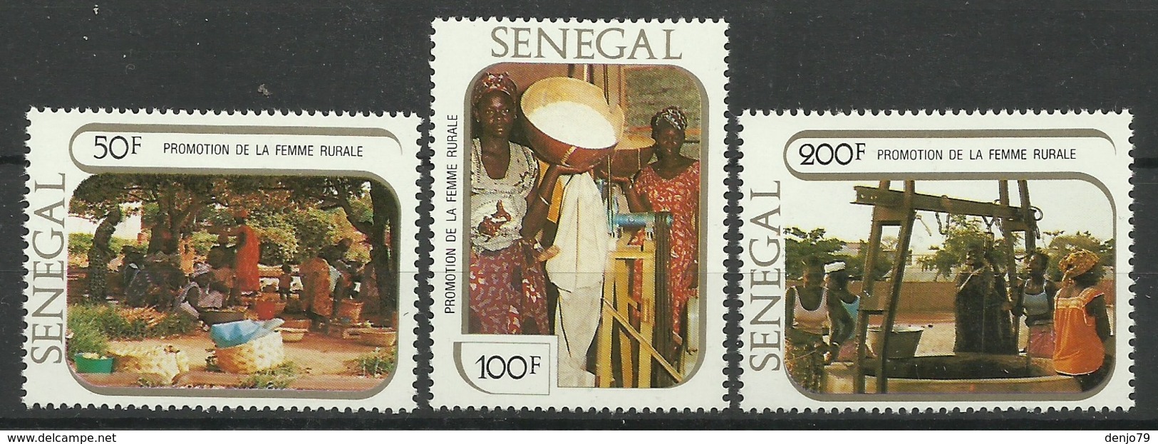 SENEGAL 1980 PROMOTION OF RURAL WOMEN SET MNH - Senegal (1960-...)