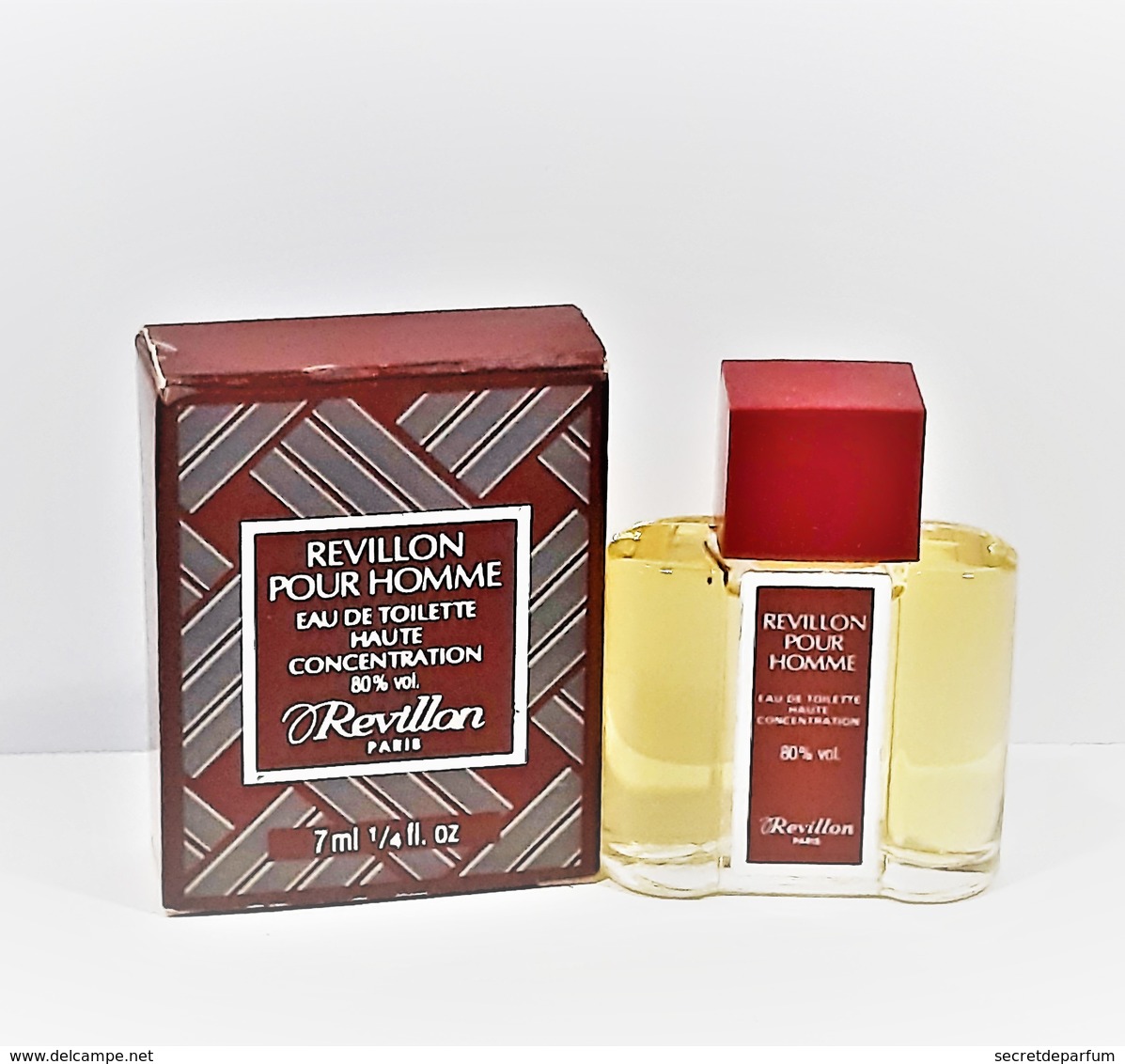 Miniatures De Parfum    REVILLON POUR  HOMME    EDT  7  Ml  + BOITE - Miniatures Men's Fragrances (in Box)