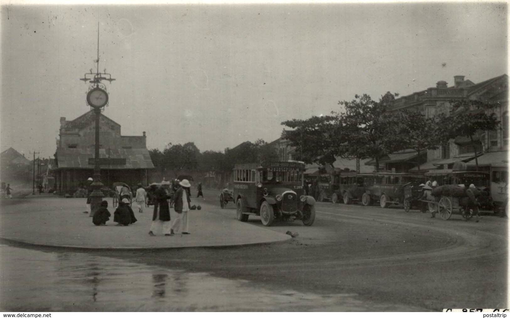 TONKIN VILLE HANOI  1926  INDOCHINE INDOCHINA   11 * 9 CM Fonds Victor FORBIN 1864-1947 - Lugares