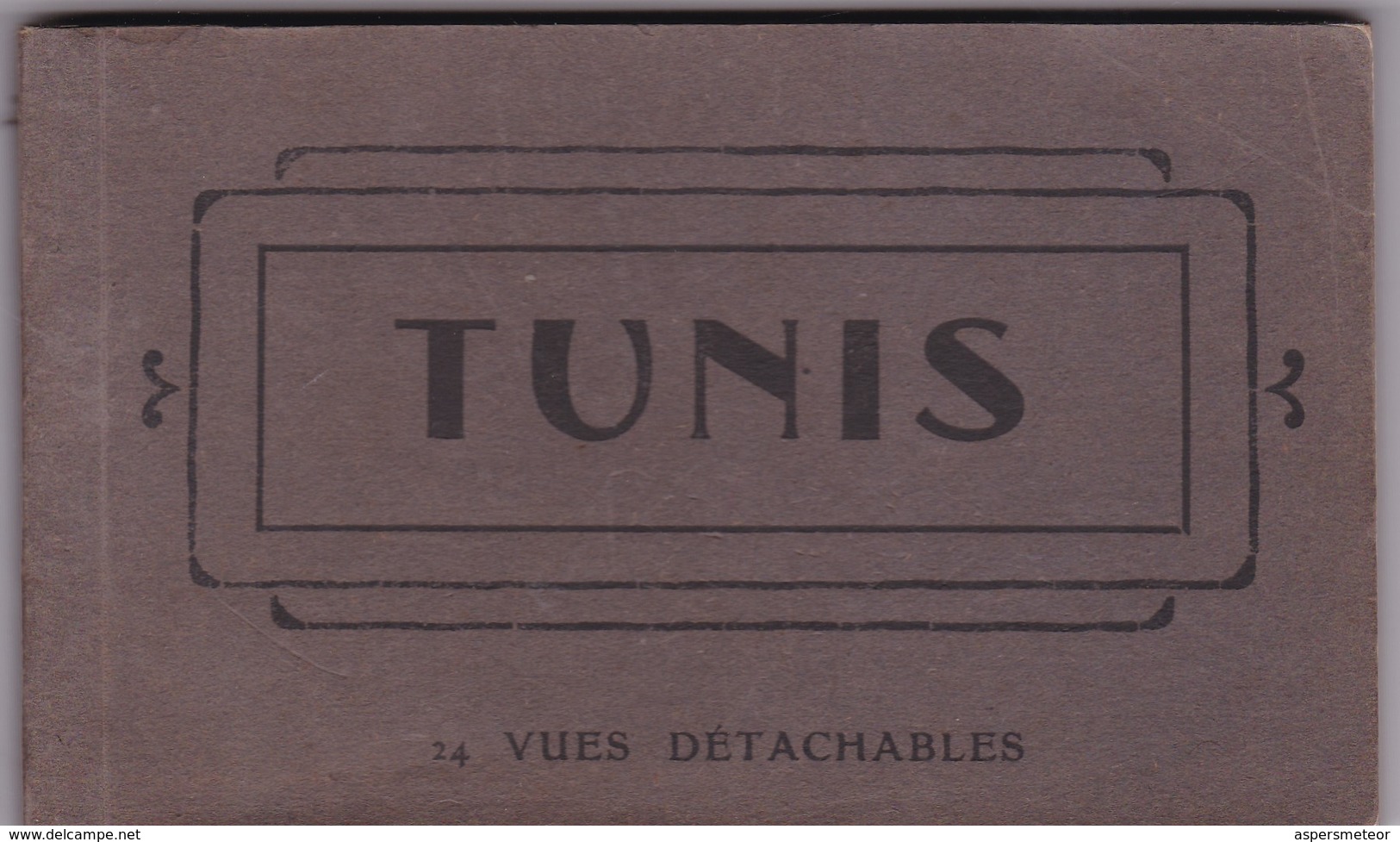 TUNIS, 24 VUES DETACHABLES. AM. PHOTOSET GRUSS AUS LEMBRANÇA SOUVENIR 1900s - BLEUP - Tunisia