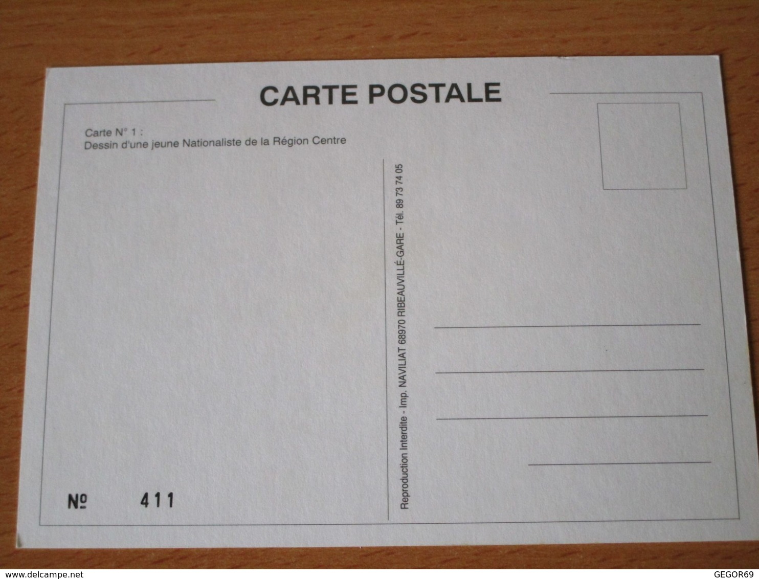 CARTE POSTALE FRONT NATIONAL 20 ANS 1972 1992 SERIE LIMITEE N°411 - Partis Politiques & élections