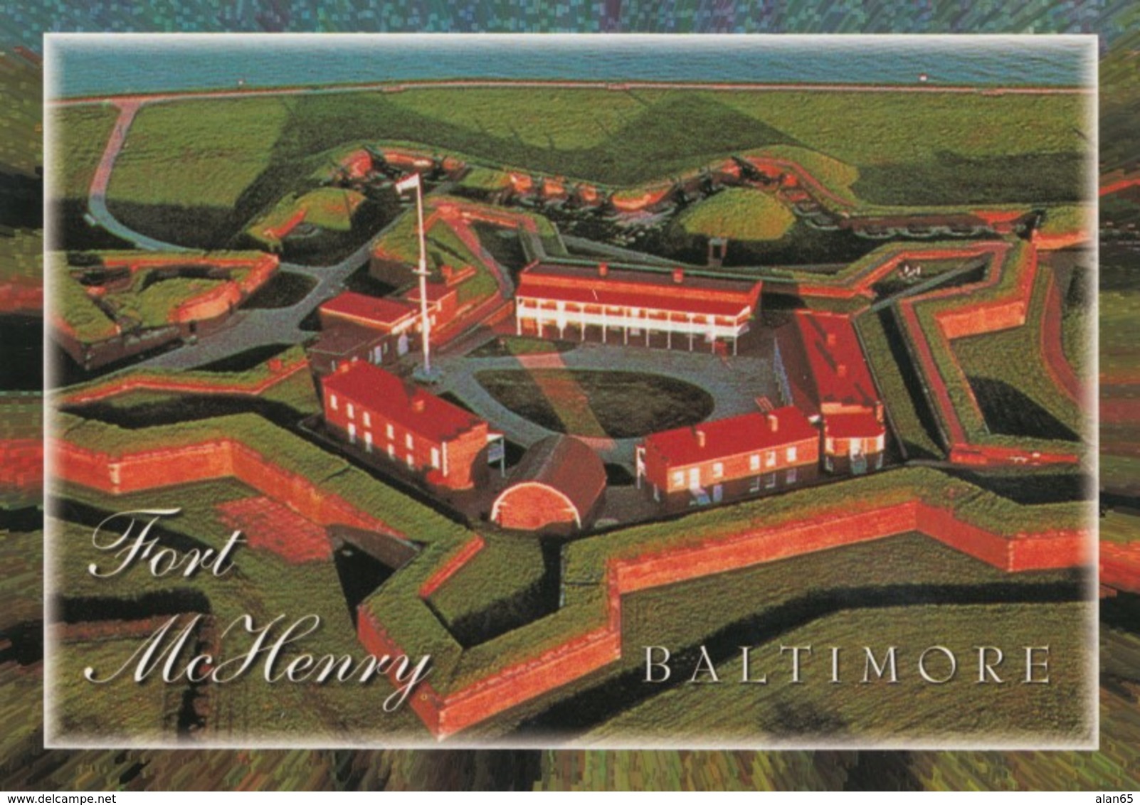 Fort McHenry Baltimore Maryland, Defense In War Of 1812, Star-spangled Banner Inspiration, C2000s Vintage Postcard - Other Wars