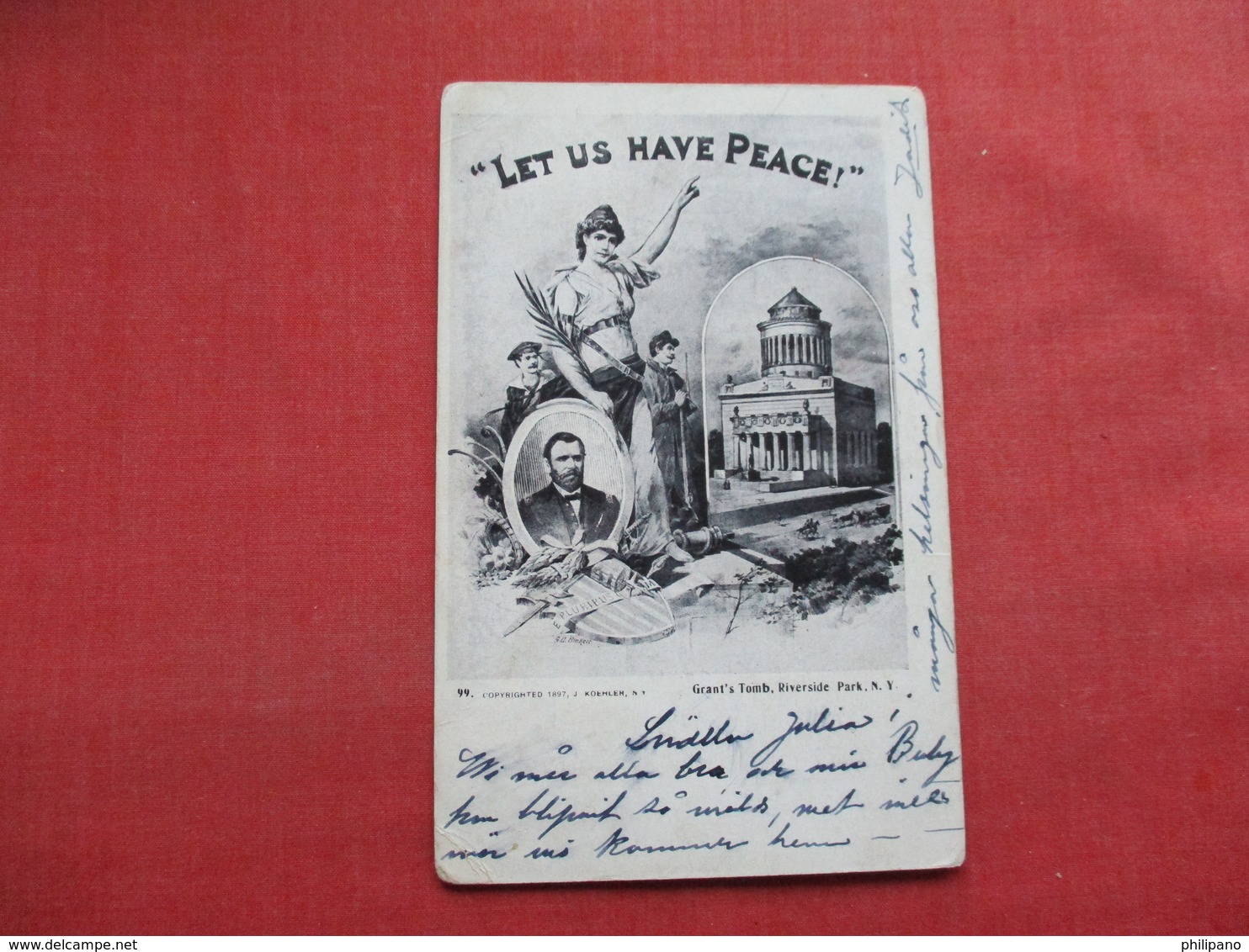 Let Us Have Peace  Grants Tomb Riverside Park NY     Ref 3350 - Other & Unclassified
