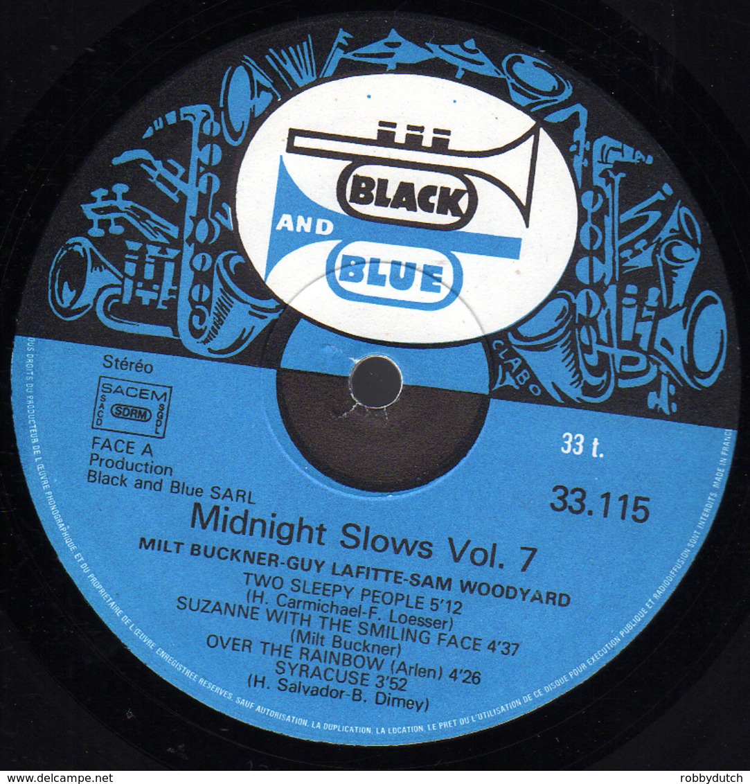 * LP *  MIDNIGHT SLOWS VOL.7 - GUY LAFITTE, MILT BUCKNER, SAM WOODYARD (France 1976) - Jazz
