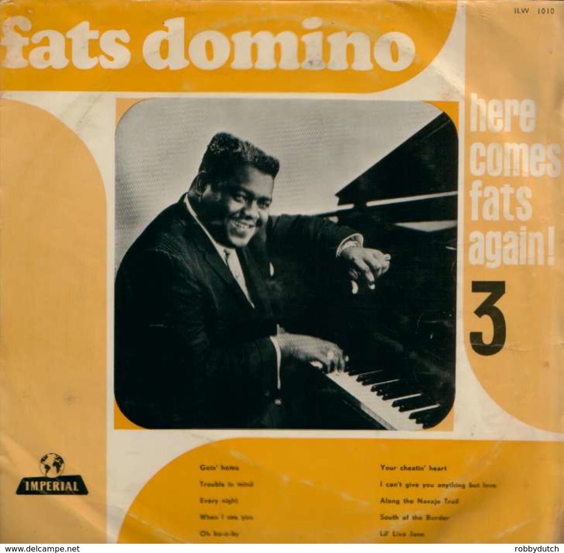 * LP *  FATS DOMINO - HERE COMES FATS AGAIN ! 3 (Holland 1963) - Rock