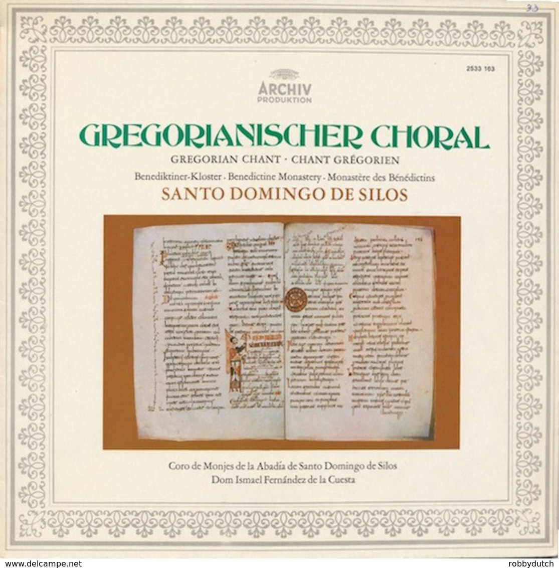 * LP *  GREGORIANISCHER CHORAL - SANTO DOMINGO DE SILOS - Canciones Religiosas Y  Gospels