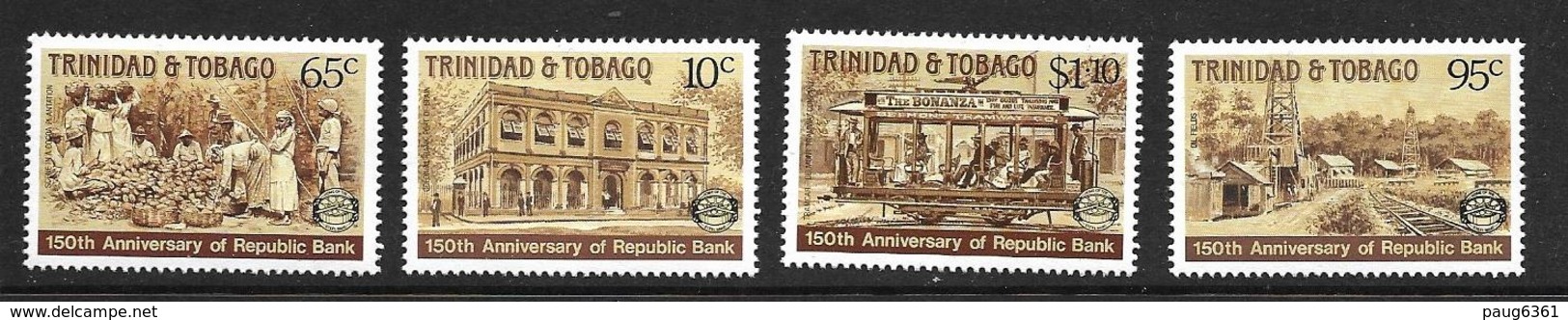 TRINITE ET TOBAGO 1987 BANQUE NATIONALE  YVERT N°572/75 NEUF MNH** - Trinité & Tobago (1962-...)