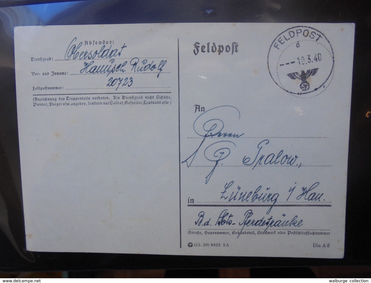 3eme REICH 1940 - Lettres & Documents