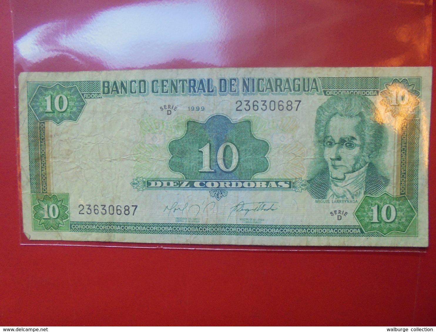 NICARAGUA 10 CORDOBAS 1999 CIRCULER - Nicaragua