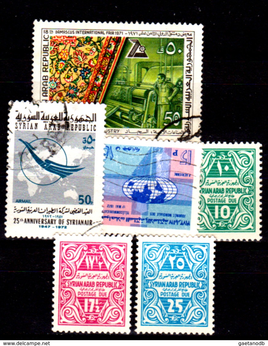 Siria-00193 - Posta Aerea 1965 - 1972 (++/o) MNH/Used - Senza Difetti Occulti. - Siria