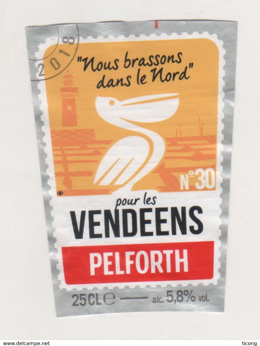 BIERE PELICAN NOUS BRASSONS DANS LE NORD POUR LES VENDEENS - BRASSERIE PELFORTH MONS EN BAROEUL NORD FRANCE, A VOIR - Bière