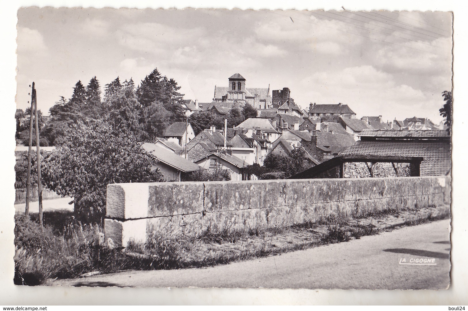 SAINT YRIEIX EN HAUTE VIENNE  PONT  LAS BORDAS   CPA  CIRCULEE - Saint Yrieix La Perche