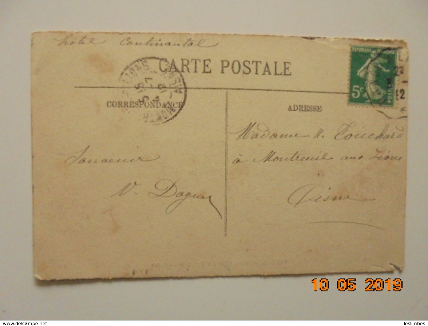 Vittel. Vue Sur Le Parc Madelon. LL 88 Postmarked 1912 - Contrexeville