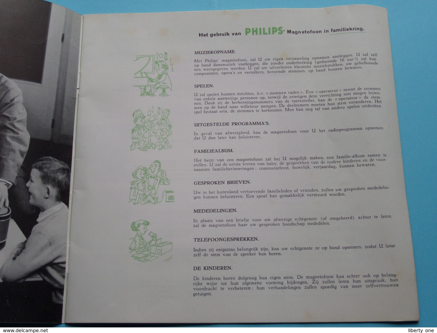 De 1001 Gebruiken Van PHILIPS MAGNETOFOON ( Publicem EL 44 H 15.3.60 ) Brochure / Complet ! - Publicités