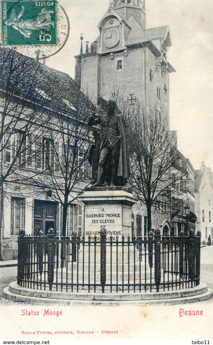 21 - Beaune - Statue De Monge - Beaune