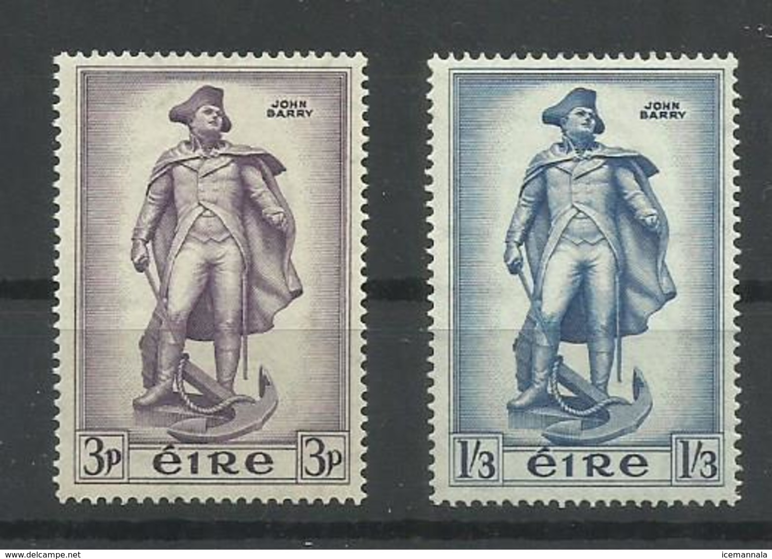 IRLANDA YVERT  126/27   MH  * - Unused Stamps