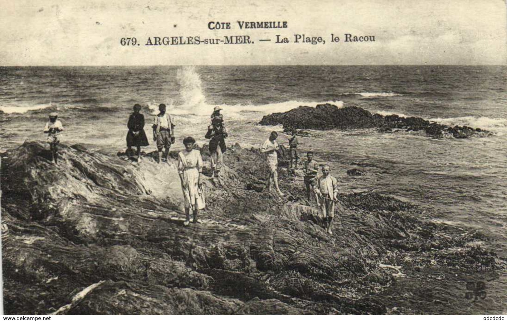 Cote Vermeille ARGELES Sur MER  La Plage ,le Racou Promeneurs RV Ambuulant Perpignan à Cerbère - Argeles Sur Mer