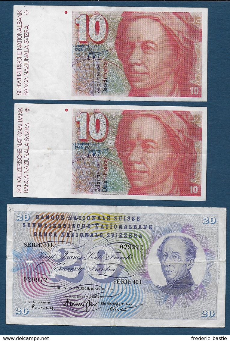 SUISSE - 3 Billets - Suisse